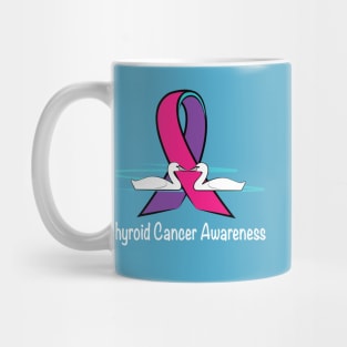 Thyroid Cancer Swans of Hope Mug